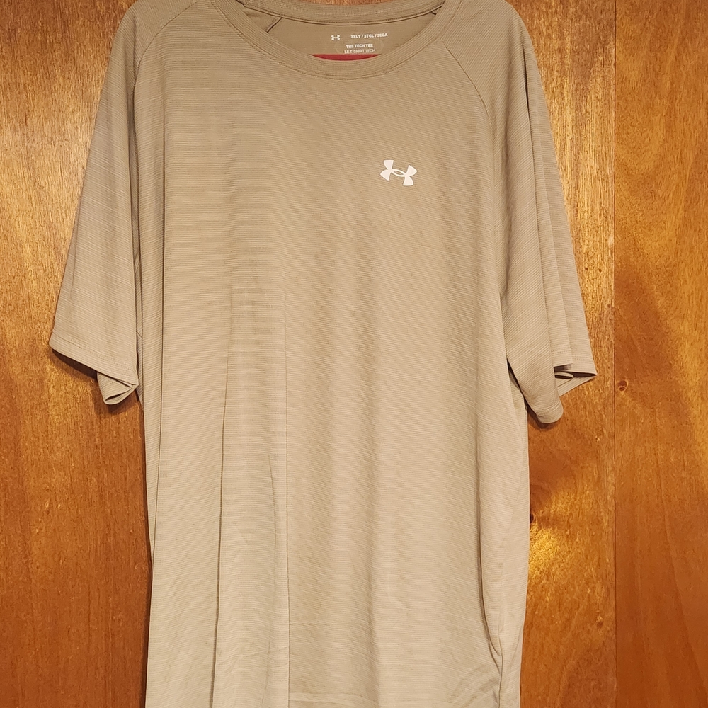 Under Armour Men's Tech Tee Tan Size 3XL
